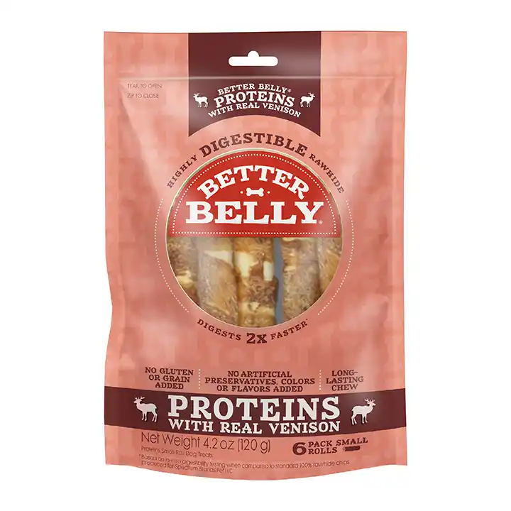 Proteins with Real Venison Rolls Front