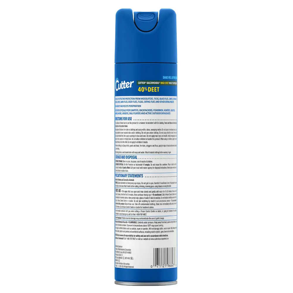 HG-96647 Backwoods 40 DEET Aerosol 75oz Back