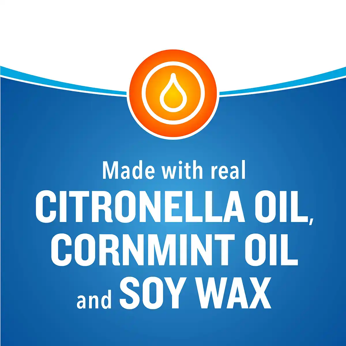 HG-97394 Outdoor Candle2 (White Rope), 11 oz - Made with real Citronella Oil, Cornmint Oil, and Soy Wax