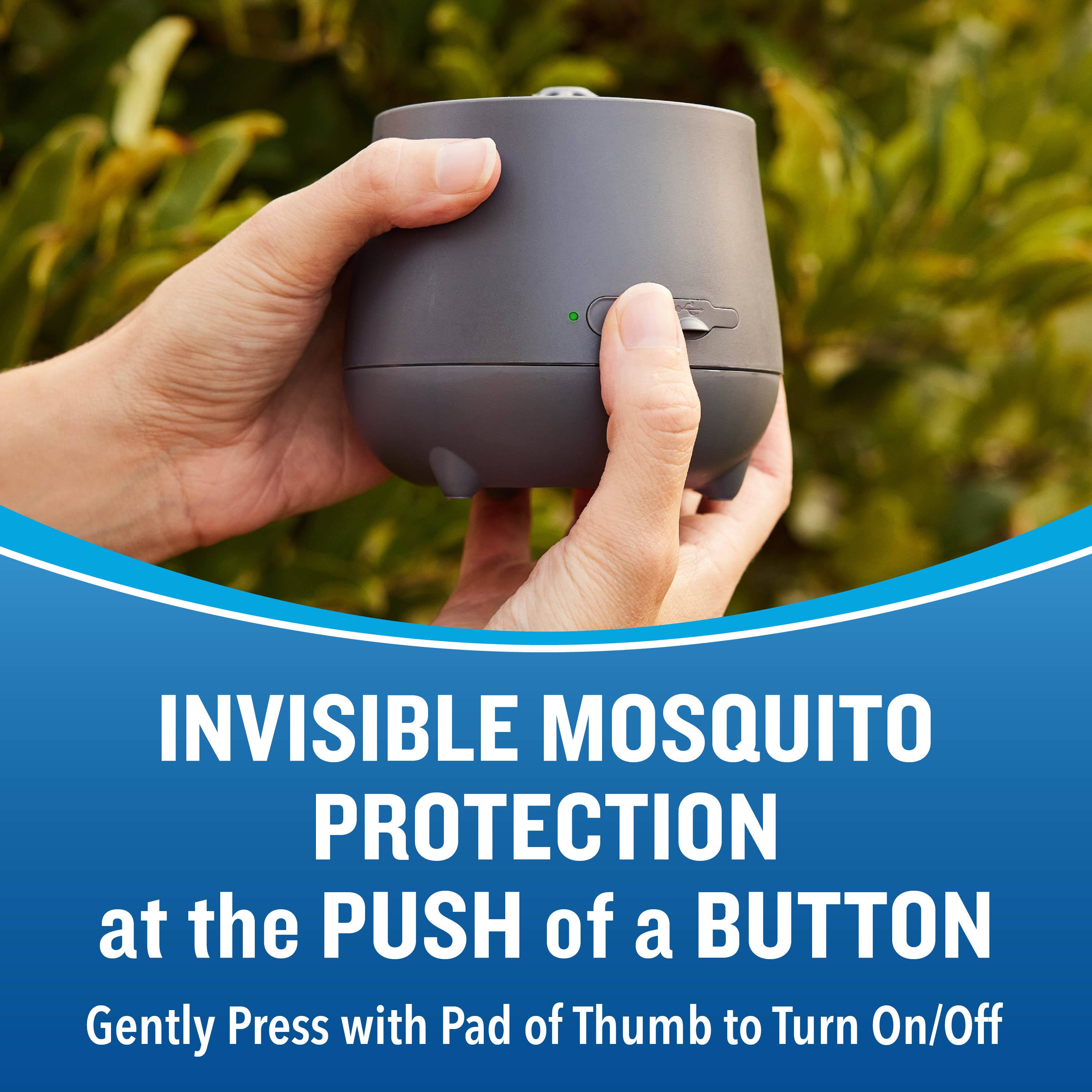 Eclipse™ Zone Mosquito Repellent Outdoor Device - Invisible Mosquito Protection at the Push of a Button
