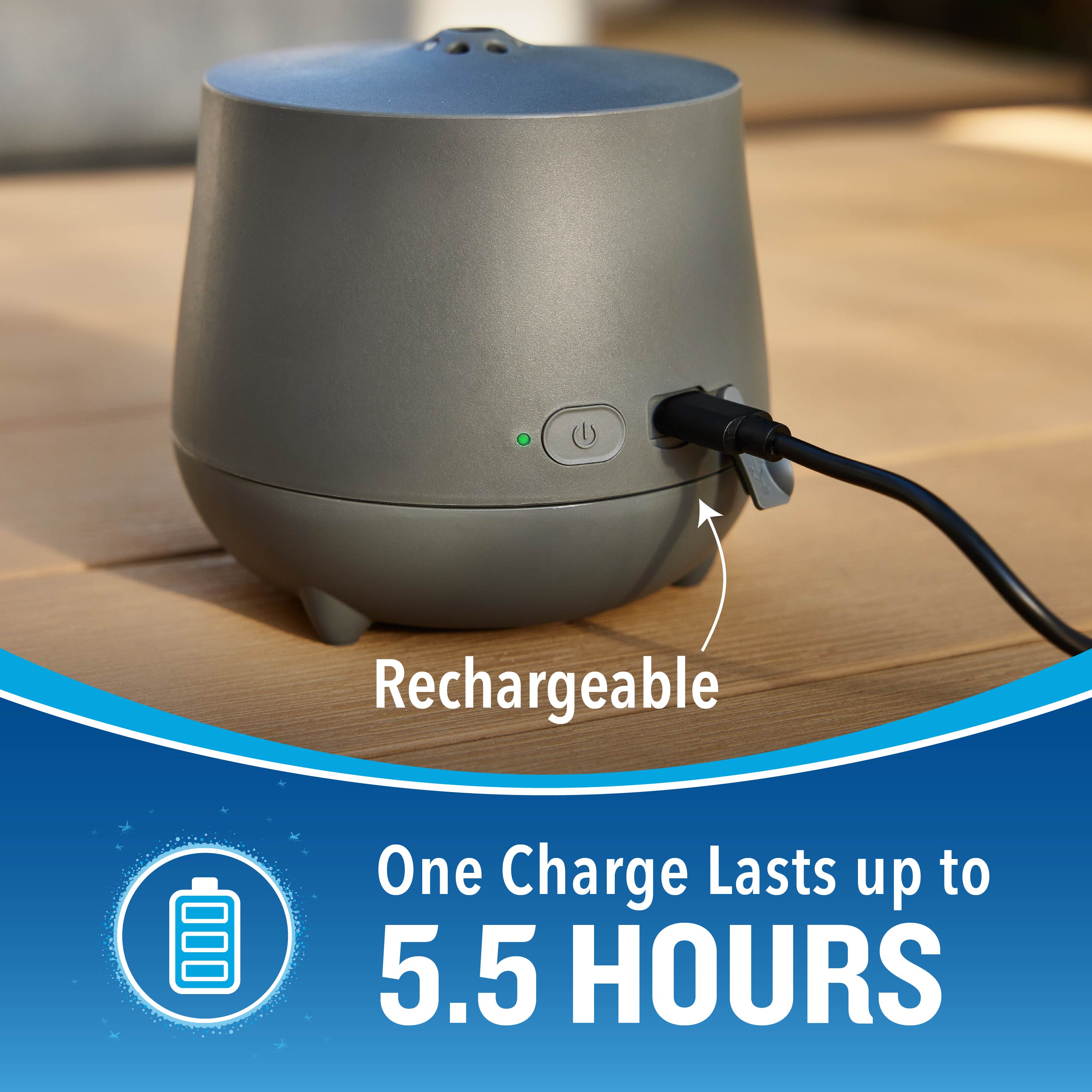 Eclipse™ Zone Mosquito Repellent Outdoor Device - One Charge Lasts up to 5.5 Hours