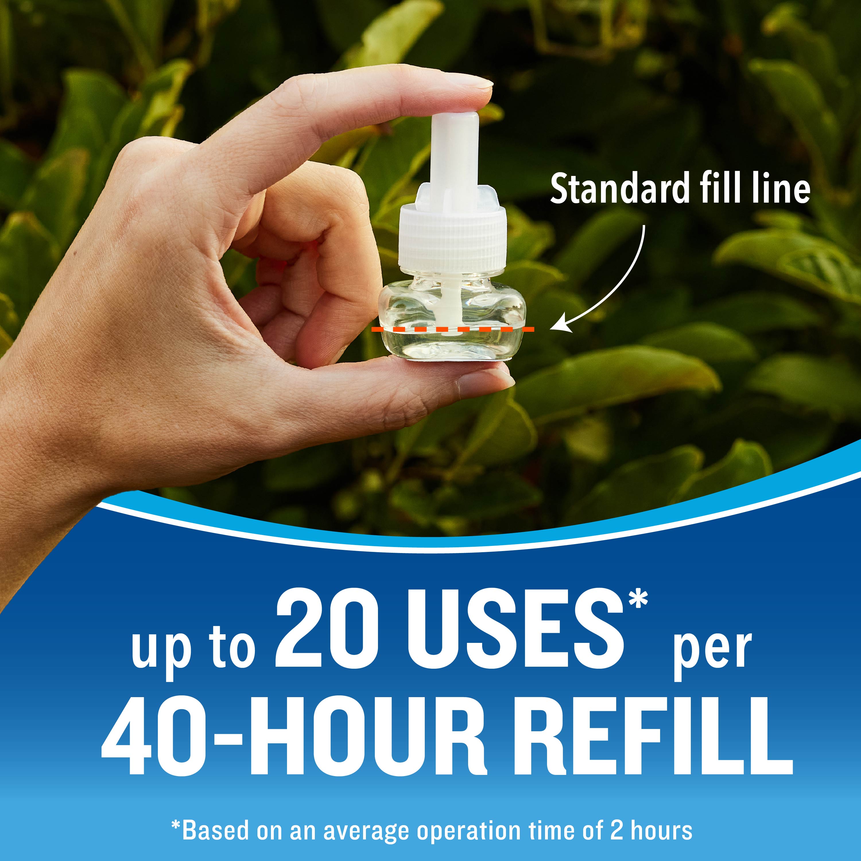 Mosquito Repellent 40-Hour Refill - Up to 20 Uses per 40-Hour Refill