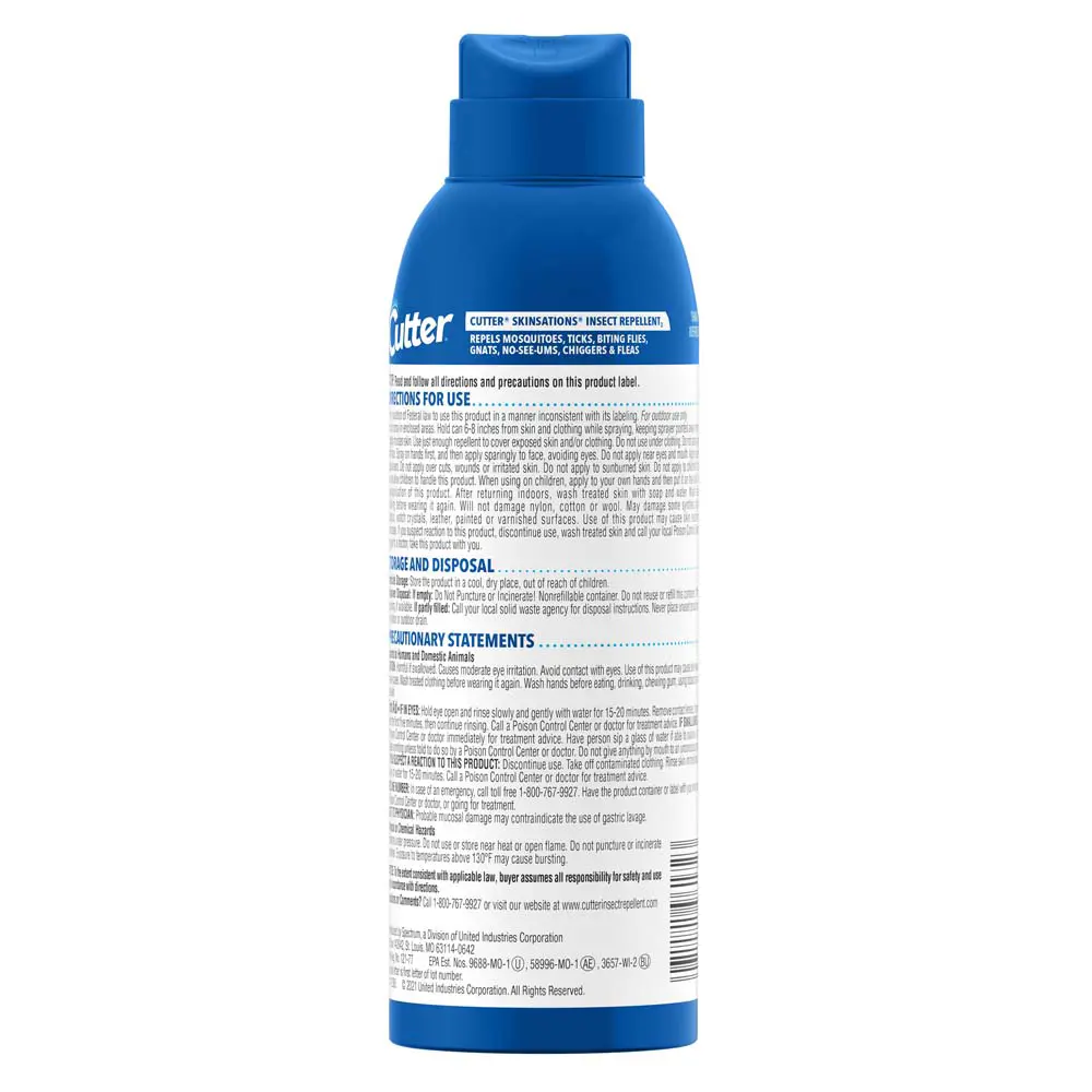 HG-96172 Skinsations Insect Repellant Pump W lock 6oz Back