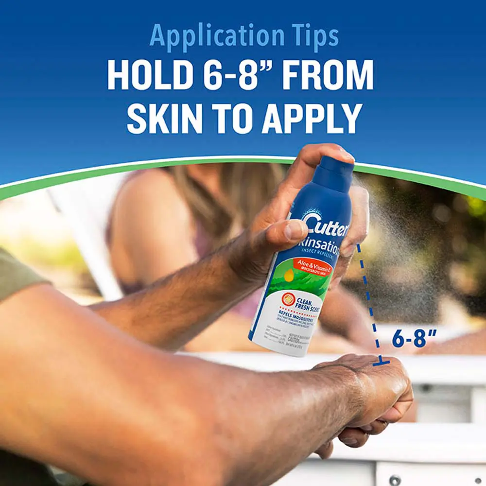 HG-96172 Skinsations Insect Repellant Pump W lock 6oz Application
