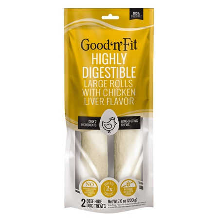 Digestible rawhide chews for dogs 2025
