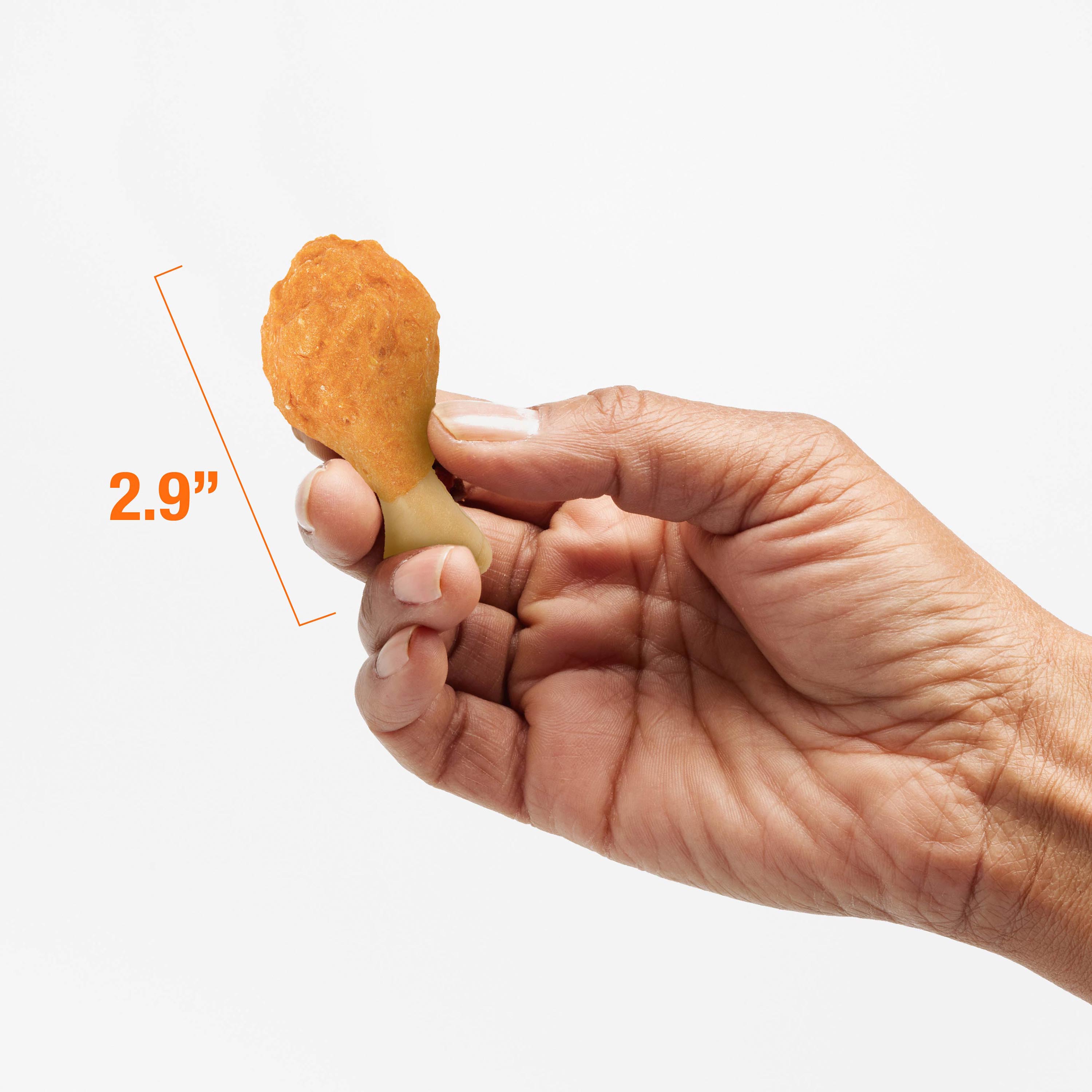P-94871T Triple Flavor Mini Drumsticks Chews - Scale Image