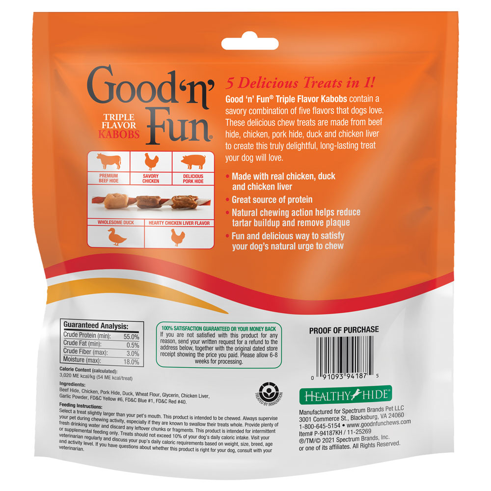 Good'n'Fun Kabobs 24oz back of packaging