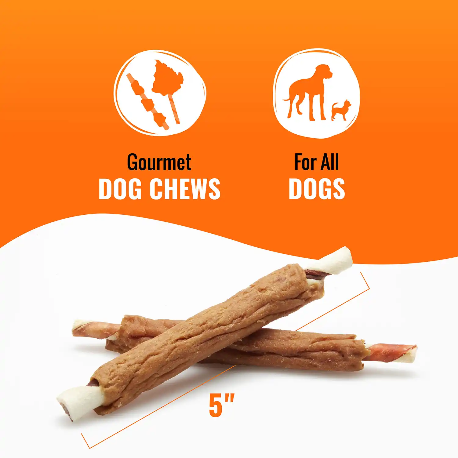 5" Gourmet DOG CHEWS For All DOGS