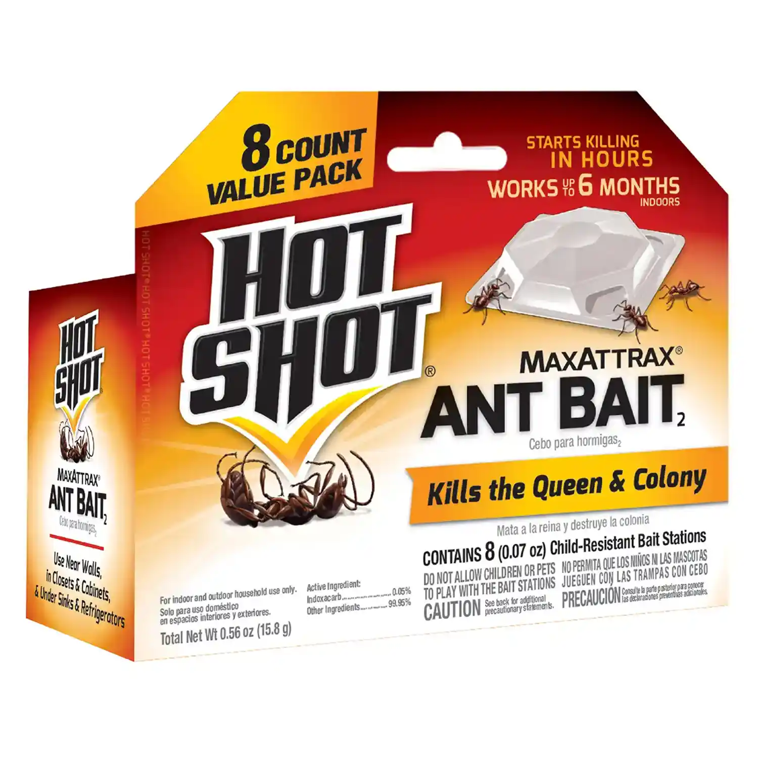 MaxAttrax Ant Bait Station 8-Count Front