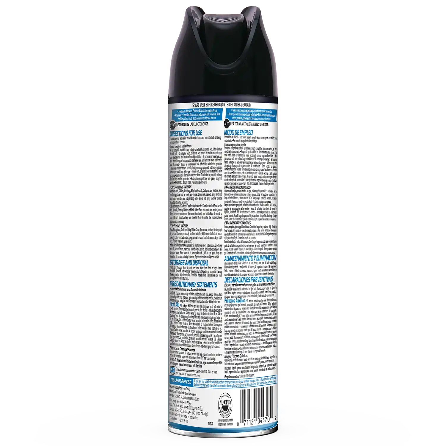  Kitchen Bug Killer (Aerosol) Back
