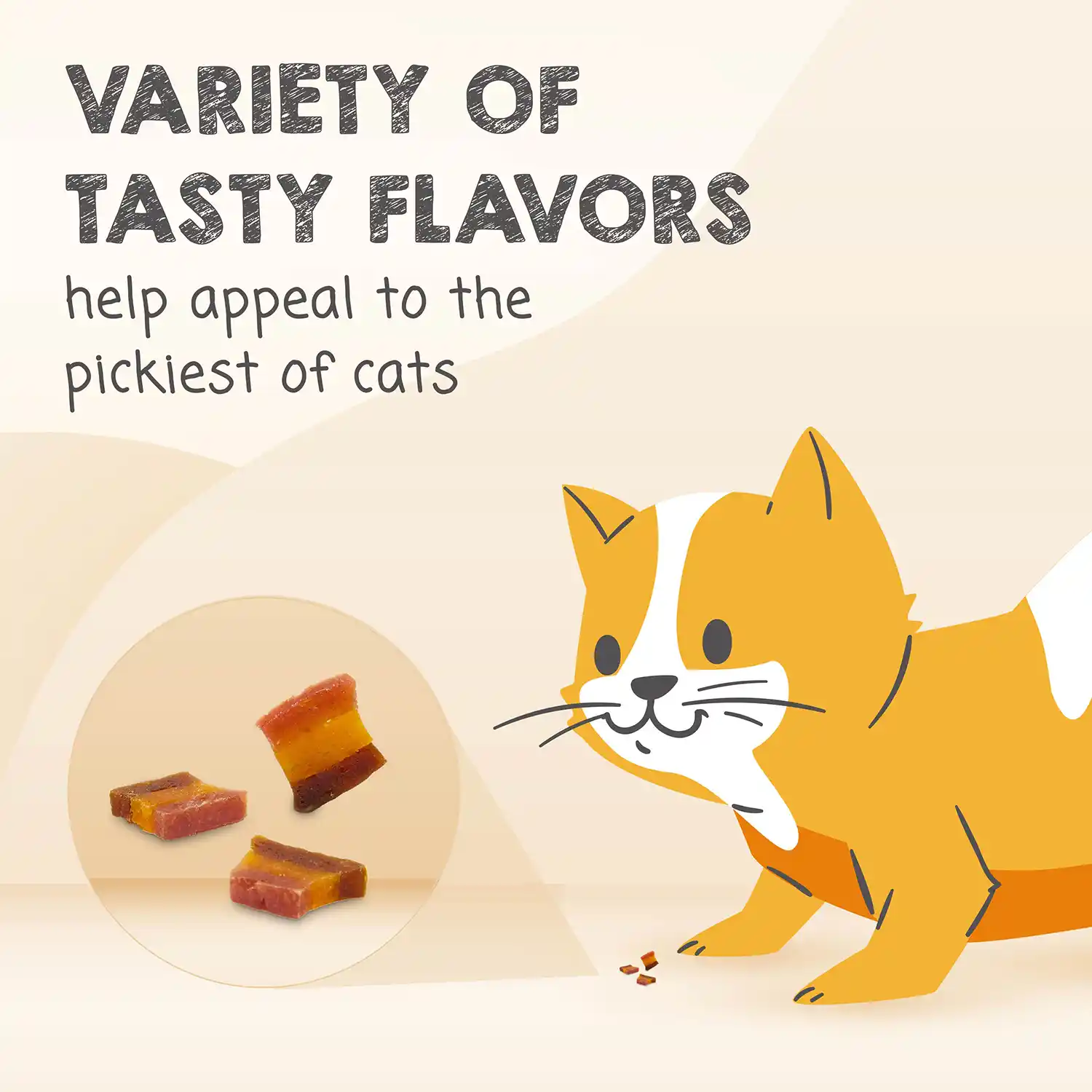 Variety of tasty flavors help appeal to the pickiest of cats