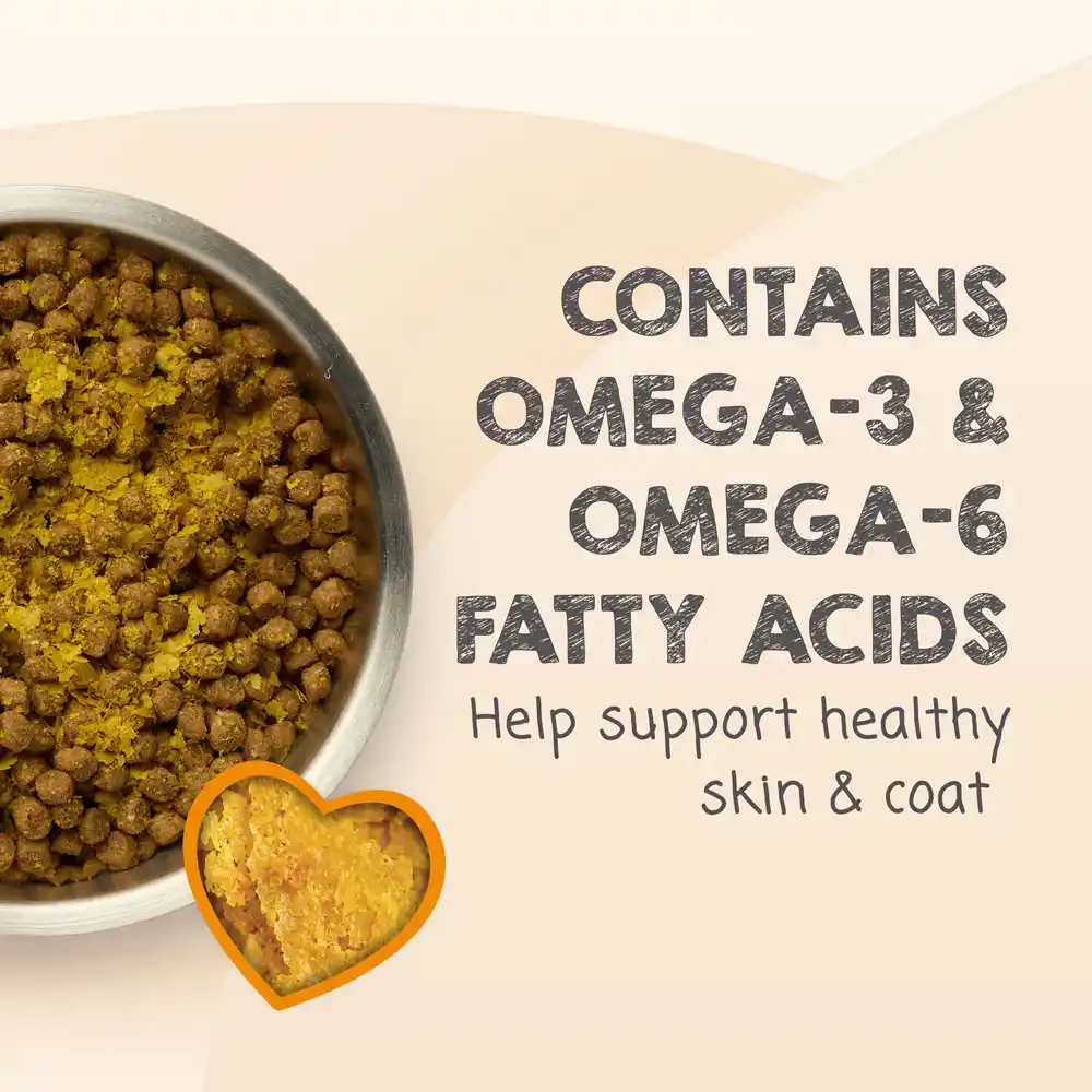 Contains Omega-3 and Omega-6 Fatty acids. Help support healthy skin and coat.