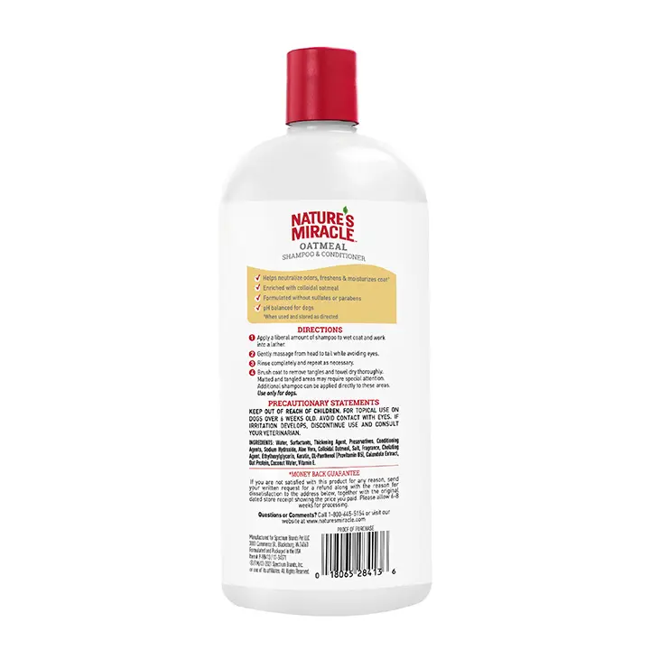 Oatmeal Shampoo and Conditioner Pistachio Cream
