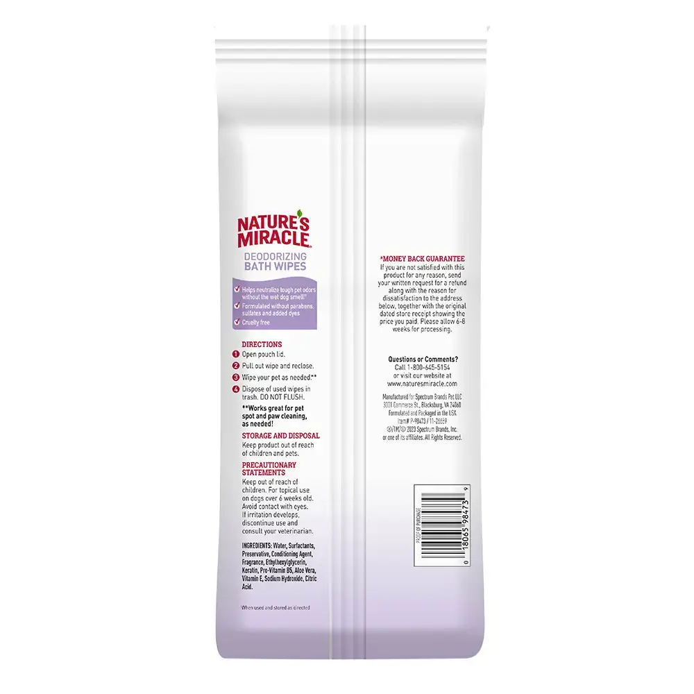 Deodorizing Wipes Lavender