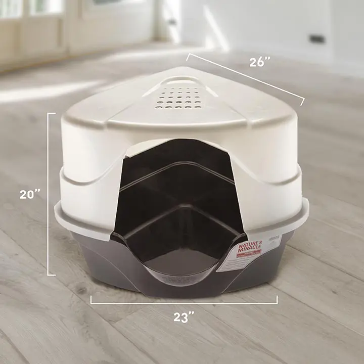 Nature's miracle oval hooded litter box shop