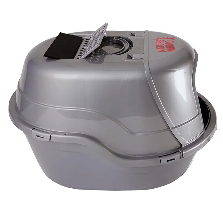 Nature's miracle just for cats advanced hooded corner cat litter box cheap