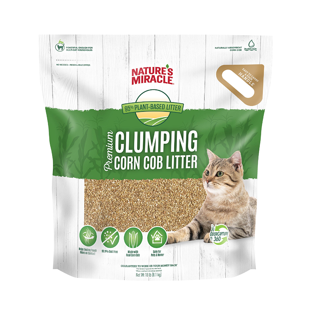 Clumping Corn Cob Litter Front