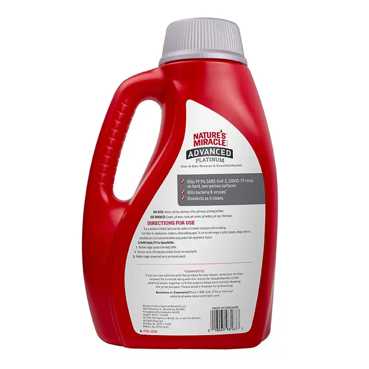 Adv Platinum S and O Remover and Virus Disinfectant for Dogs