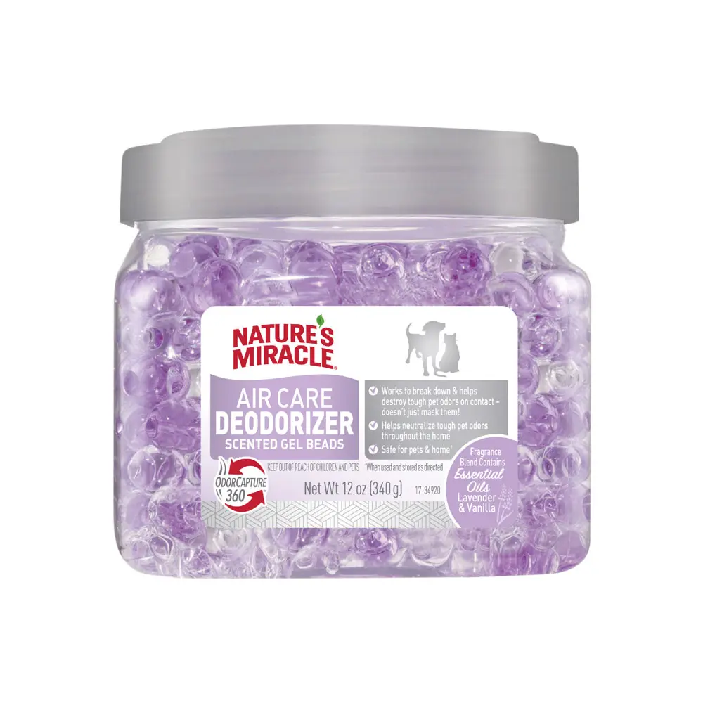Nature's Miracle Air Care Deodorizer Scented Gel Beads Lavender & Vanilla Scent Nature's Miracle Air Care Deodorizer Scented Gel Beads Lavender & Vanilla Scent