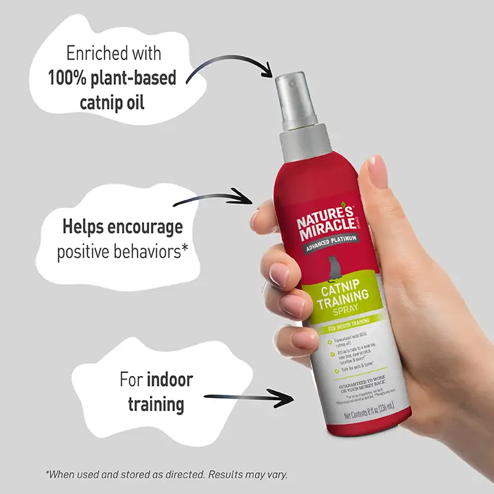 Catnip Training Spray features