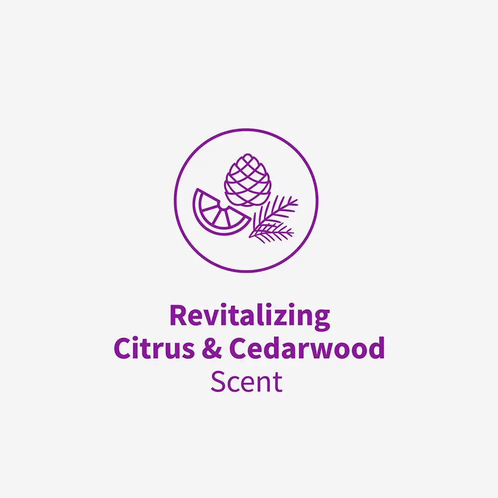 Revitalizing Citrus & Cedarwood Scent