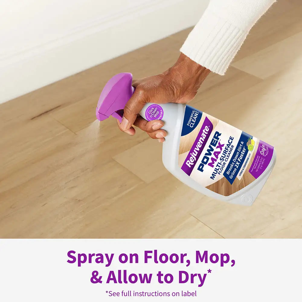 Spray on Floor, Mop, & Allow to Dry* *See full instructions on label