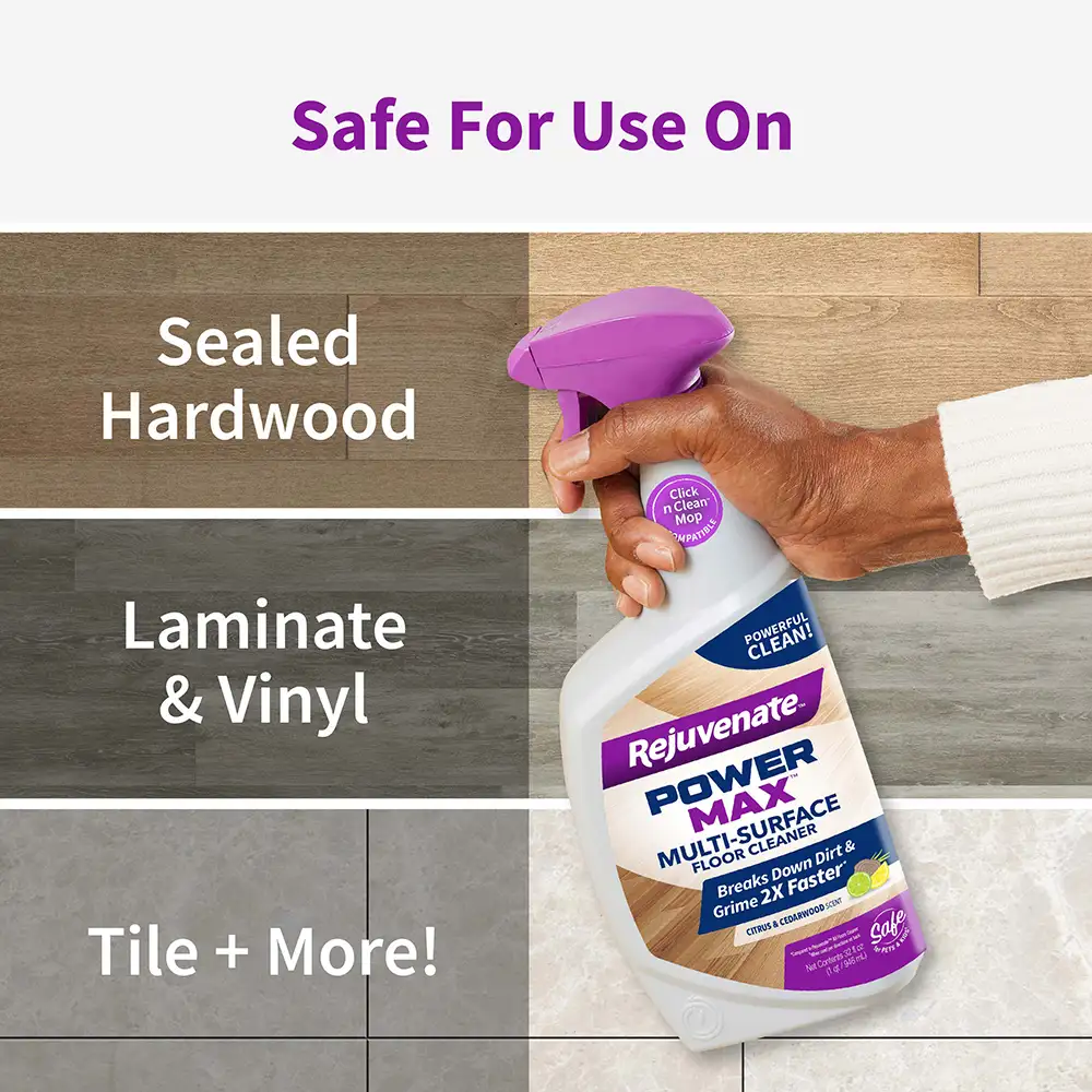 Safe For Use On Sealed Hardwood Laminate & Vinyl click n Clean MoP Tile + More!