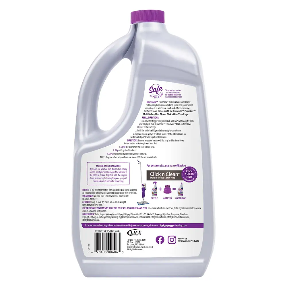 PowerMax™ Multi-Surface Floor Cleaner Back Package Render