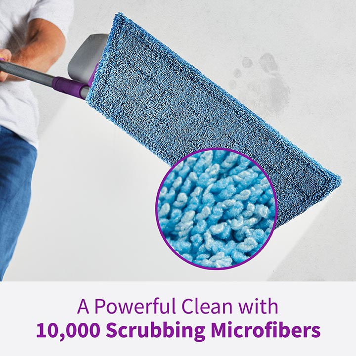 HG-R00293 Click n Clean™ Multi-Surface Spray Mop - A Powerful Clean 10,000 Scrubbing Microfibers