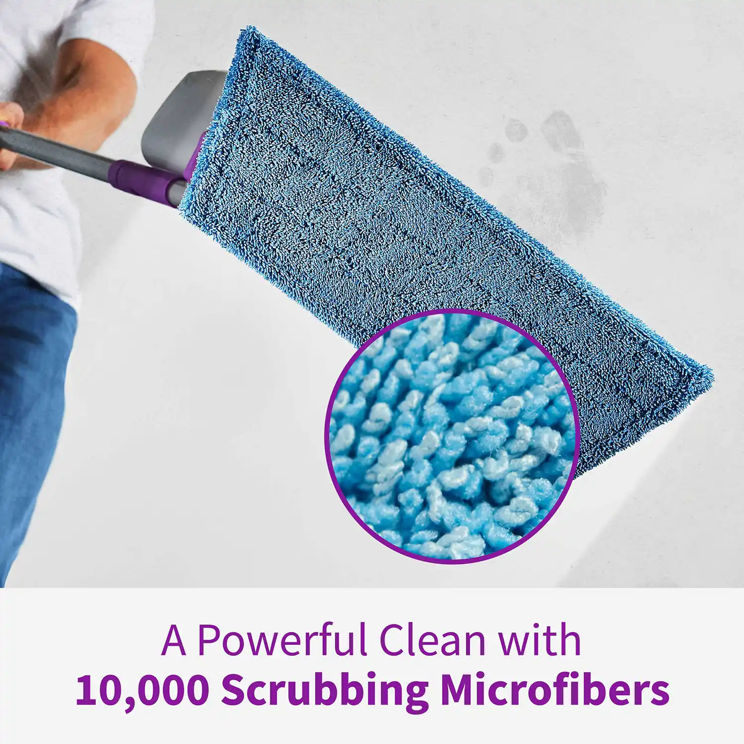 HG-R00293-2 Rejuvenate Click n Clean Multi-Surface Spray Mop All-In-One Kit Cleans And Revitalizes Floors With Reusable Microfiber Pad Washable Up To 100X - A Powerful Clean with 10,000 Scrubbing Microfibers