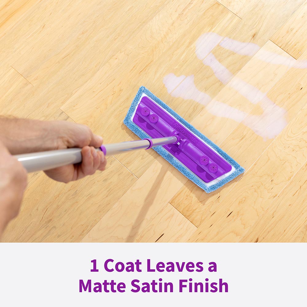 HG-R55070 Professional Wood Floor Restorer Fills Scratches, Shines And Protects Hardwood Floors For A Matte Satin Finish, 16 Ounces - 1 Coat Leaves a Matte Satin Finish