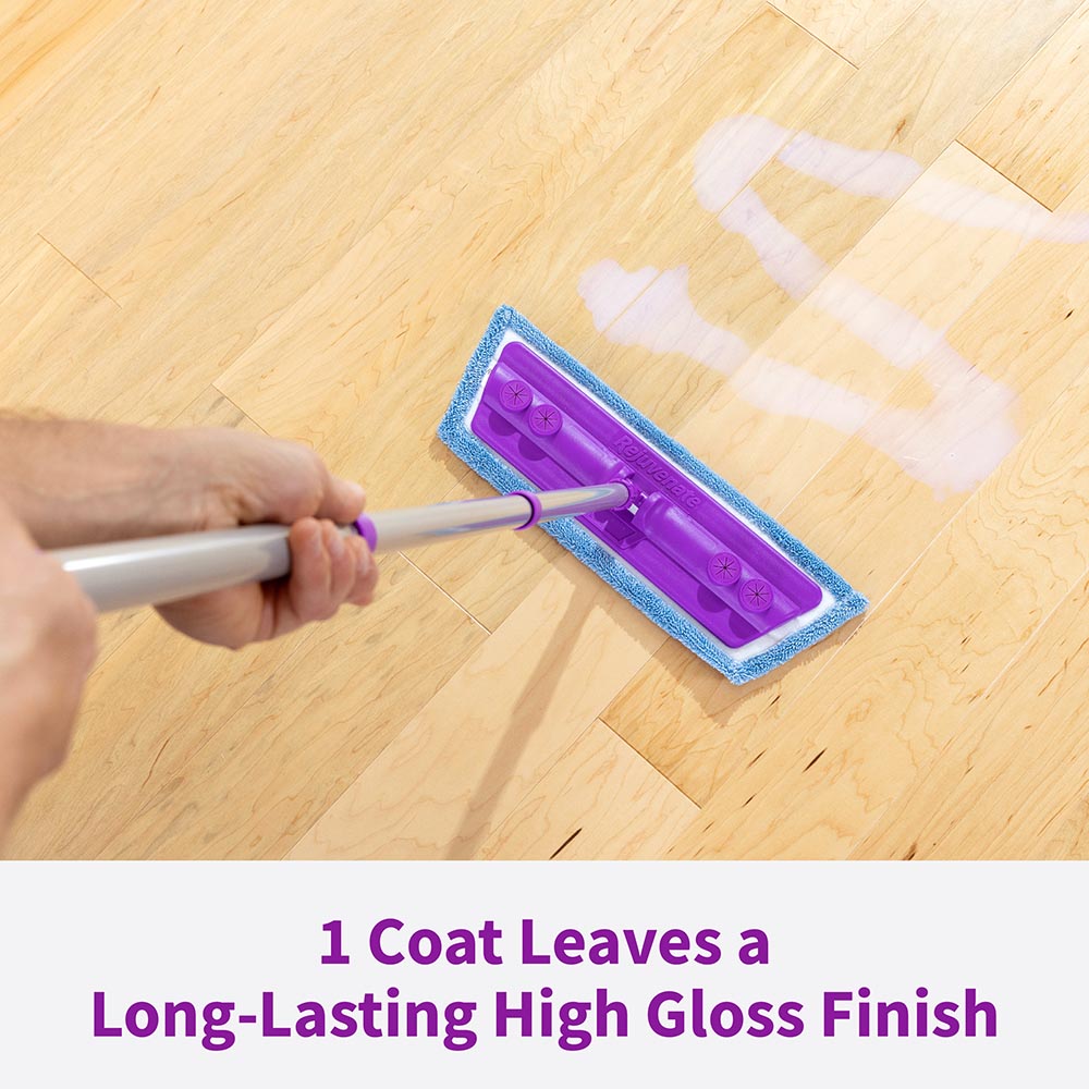 HG-R05322 Professional Wood Floor Restorer Fills Scratches, Shines And Protects Wood Flooring For A High Gloss Shine, 32 Ounces - 1 Coat Leaves a Long-Lasting High Gloss Finish