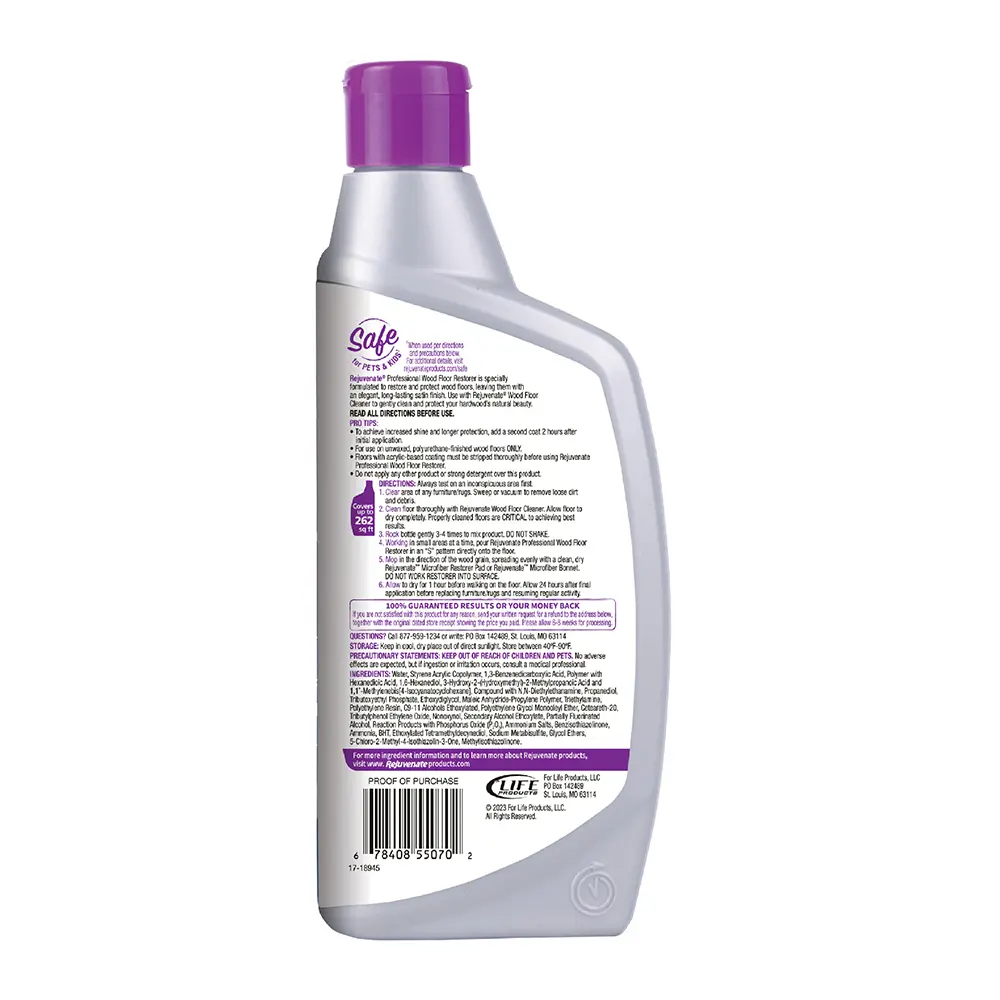 Wood Floor Restorer Back