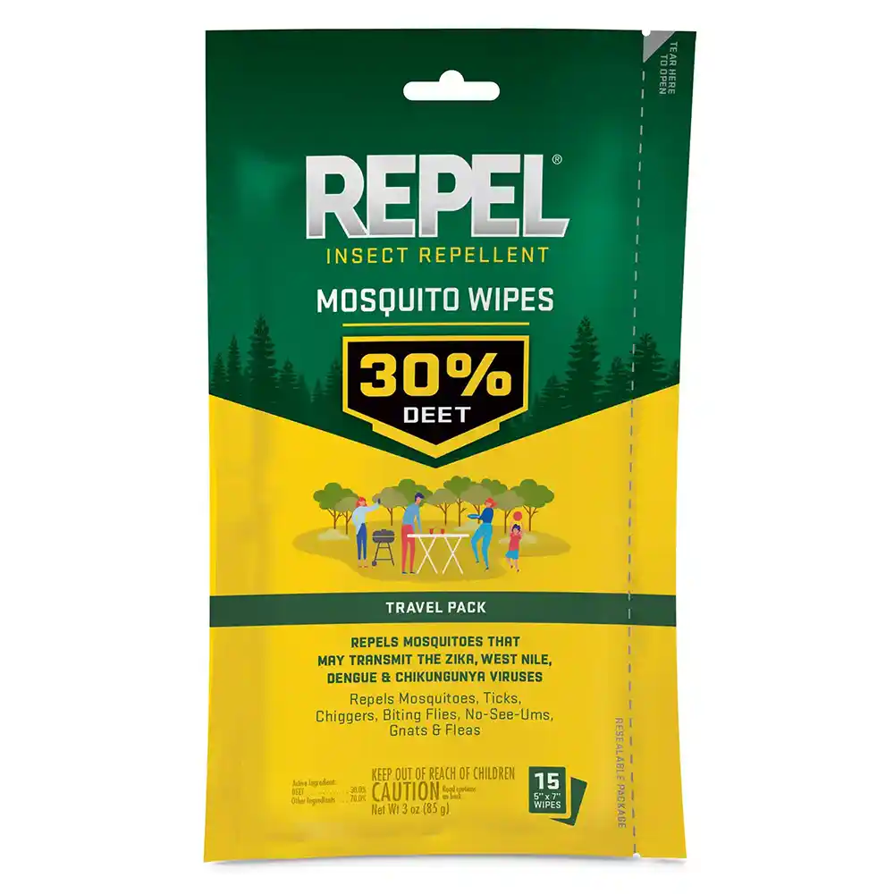 HG-94100 Insect Repellent Wipes 15ct Front