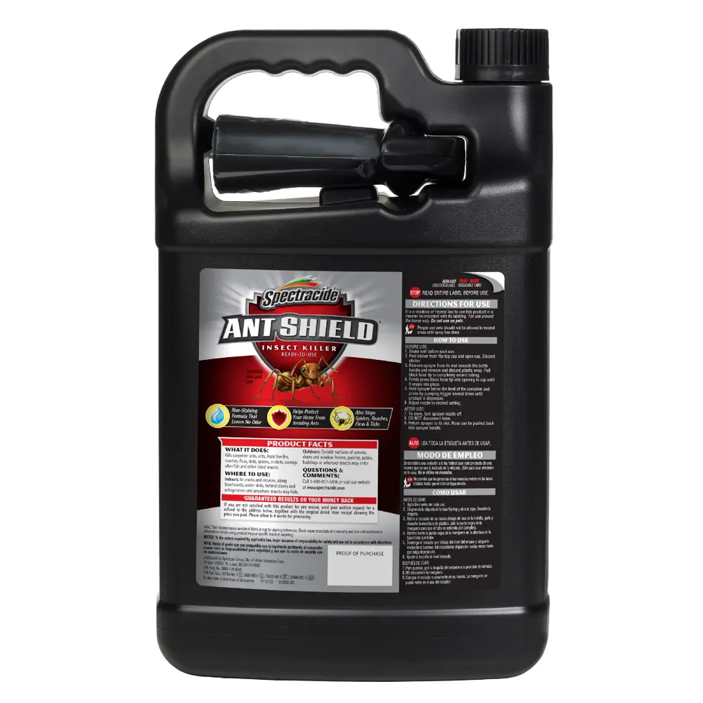 Ant Shield® Insect Killer (Ready-to-Use), 128 oz back