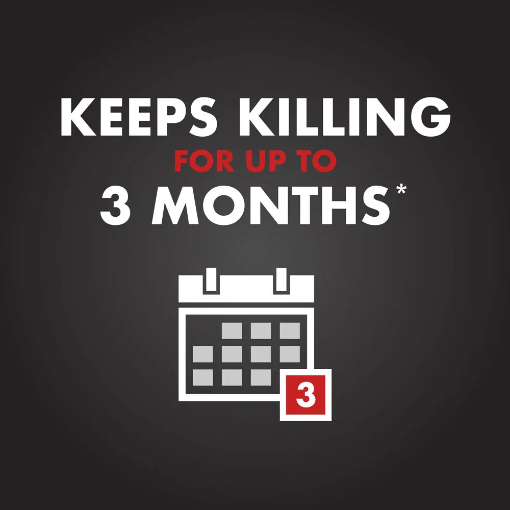 Keeps Killing for Up to 3 Months
