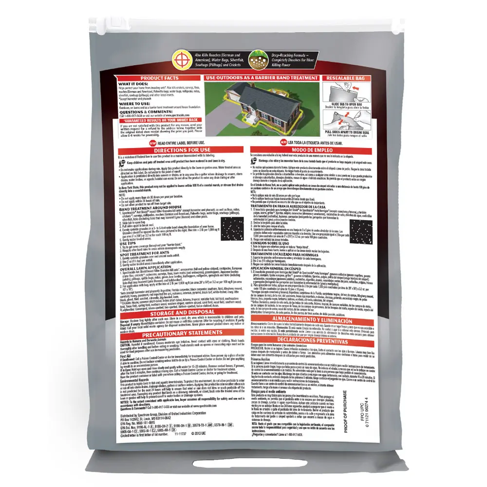 Ant Shield® Insect Killer (Granules), 3 lbs back