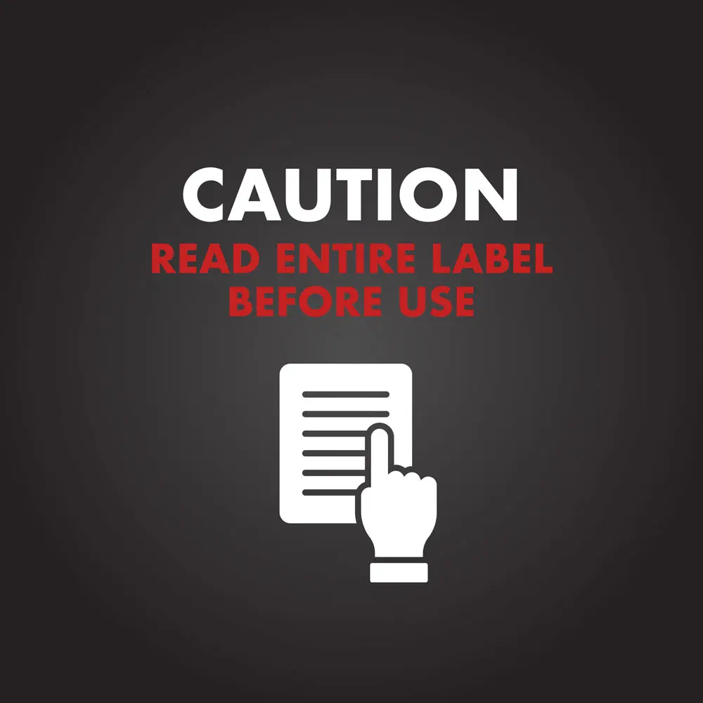 Caution read entire label before use