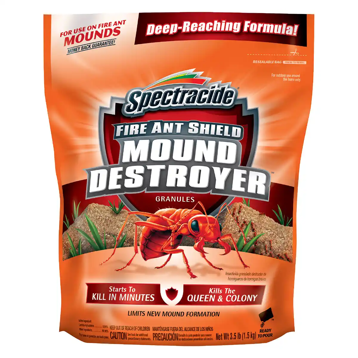 HG-96470 Fire Ant Shield® Mound Destroyer® Granules 3.5 lb - Front Render