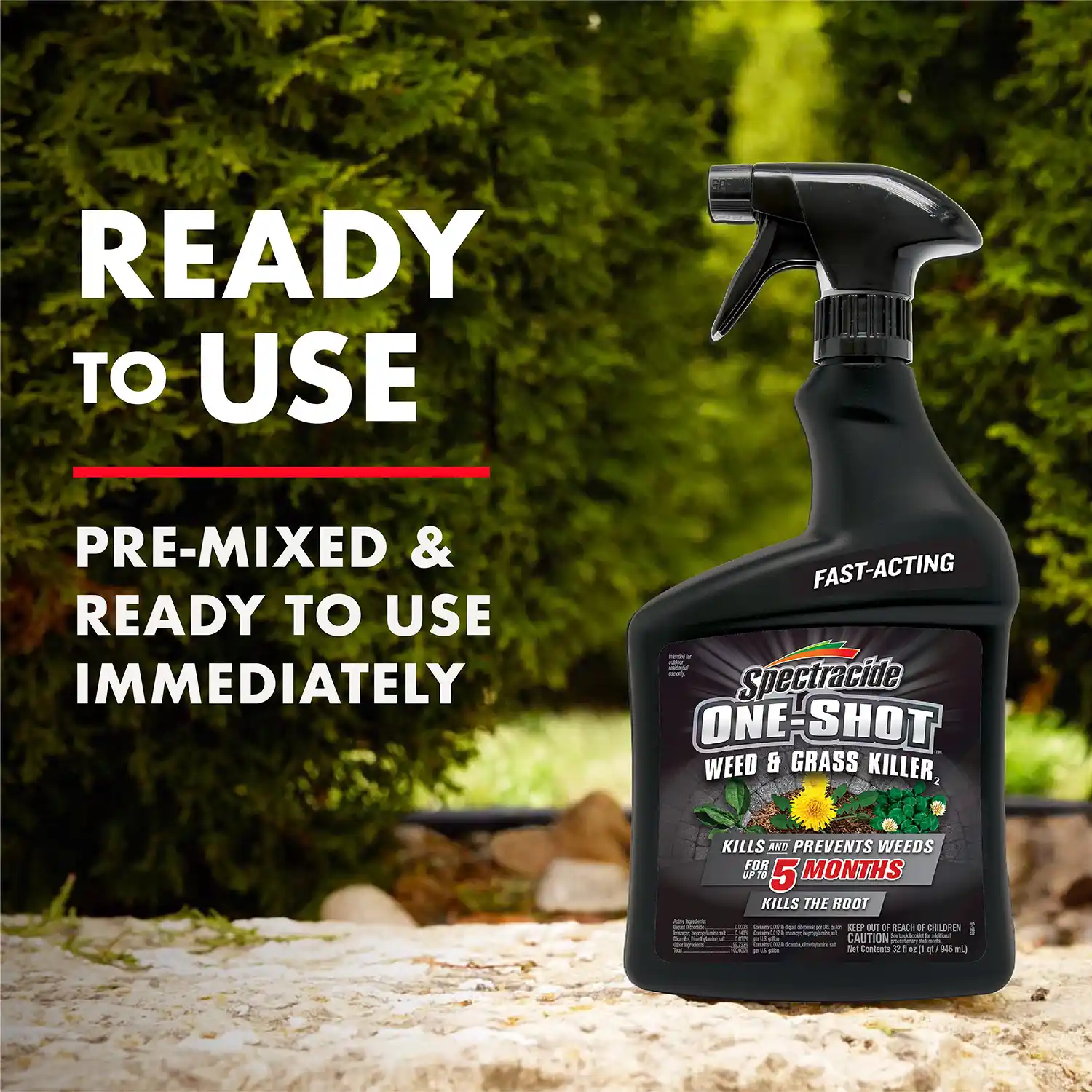 One Shot Weed and Grass Killers 32 oz - Ready to Use