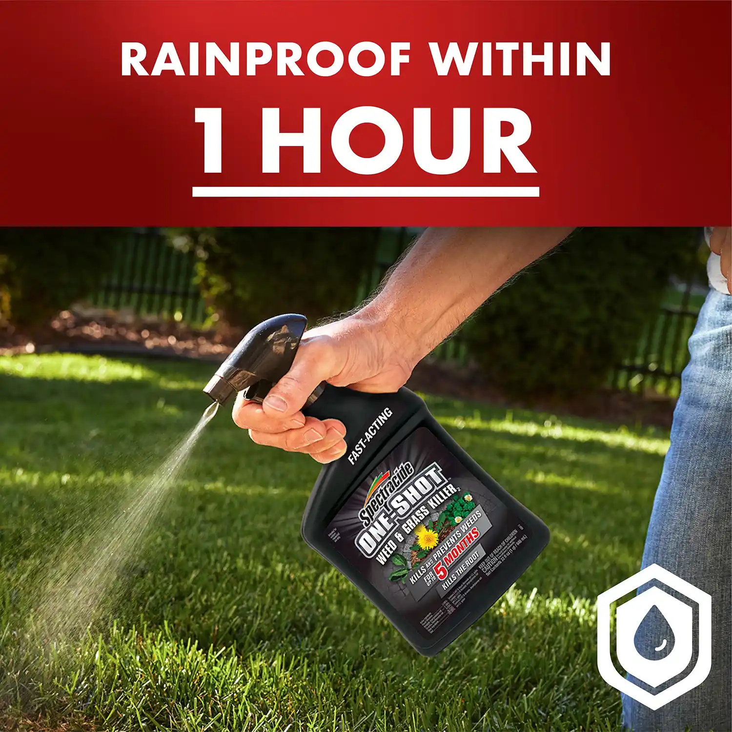 One Shot Weed and Grass Killers 32 oz - Rainproof within 1 Hour