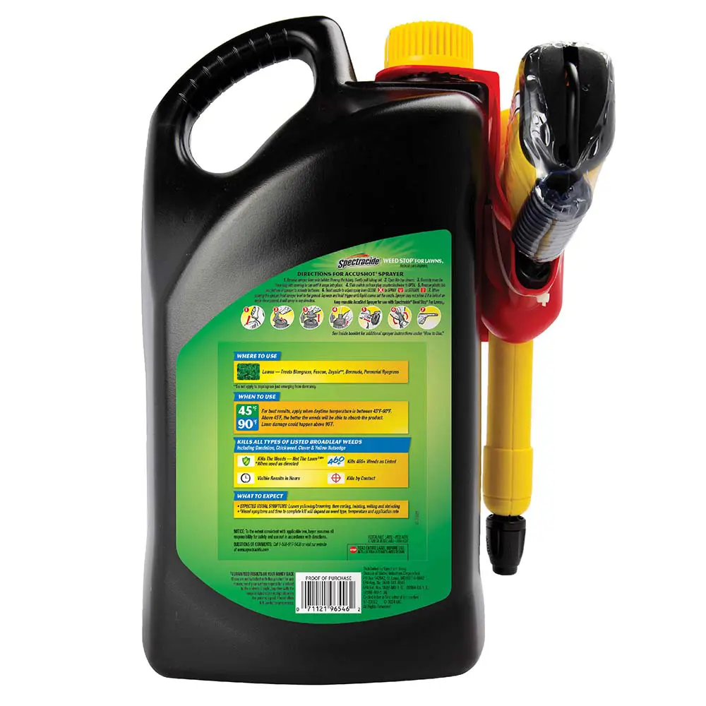 Weed Stop® for Lawns3 with AccuShot® Sprayer (Ready-to-Use) 1 gallon back