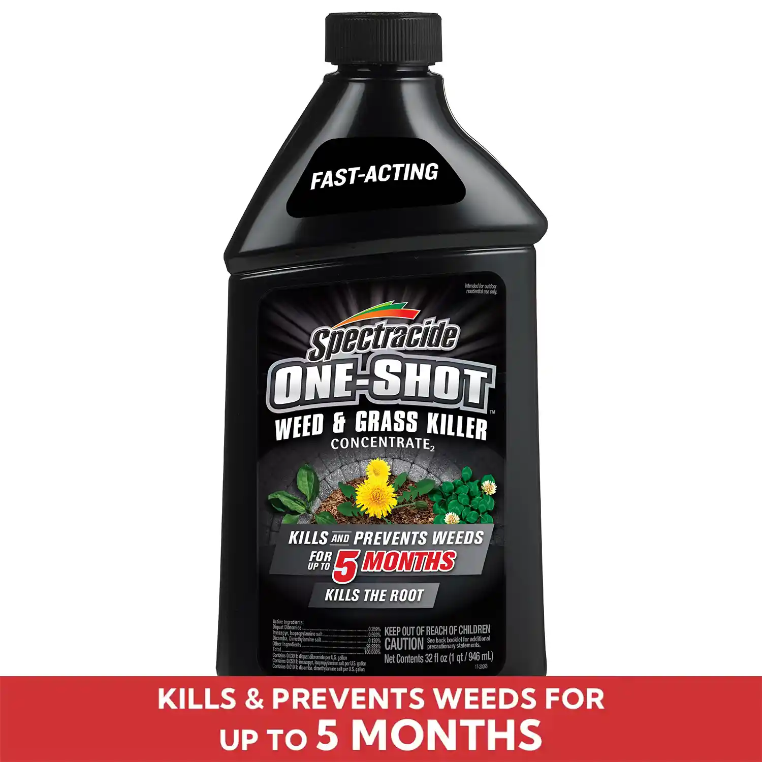 One-Shot® Weed & Grass Killer Concentrate2 32 fl oz - Front Render