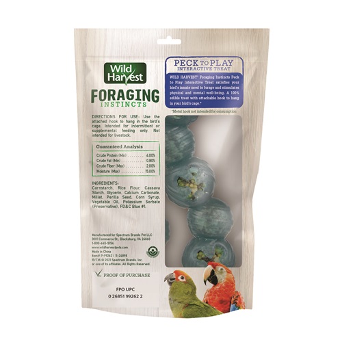 Foraging Instinct Peck to Play Treats, Large, 2 Treats