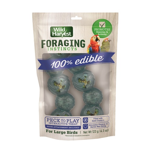Foraging Instinct Peck to Play Treats, Large, 2 Treats
