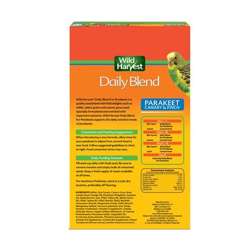 Daily Blend Nutrition Diet Parakeet, Canary & Finch