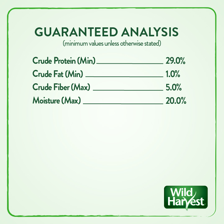 P-99286 Wild Harvest® Cheese Chews 1 oz Guaranteed Analysis